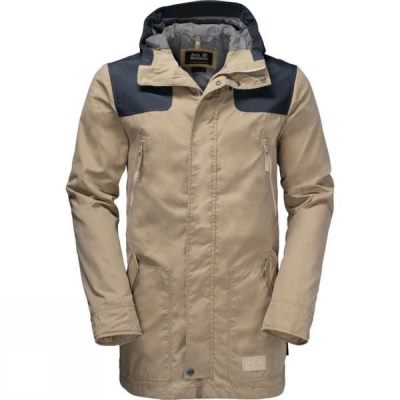 Parka Jack Wolfskin Darwin Hombre - Beige - Chile TDU439201